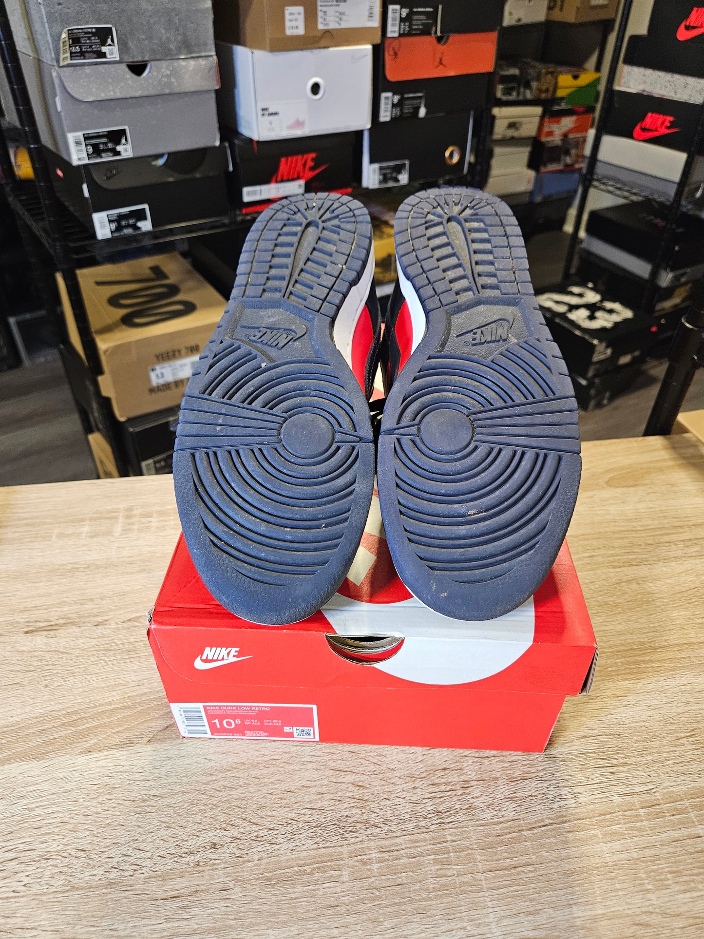 Size 10.5 - Dunk Retro 2024 Low Navy Red