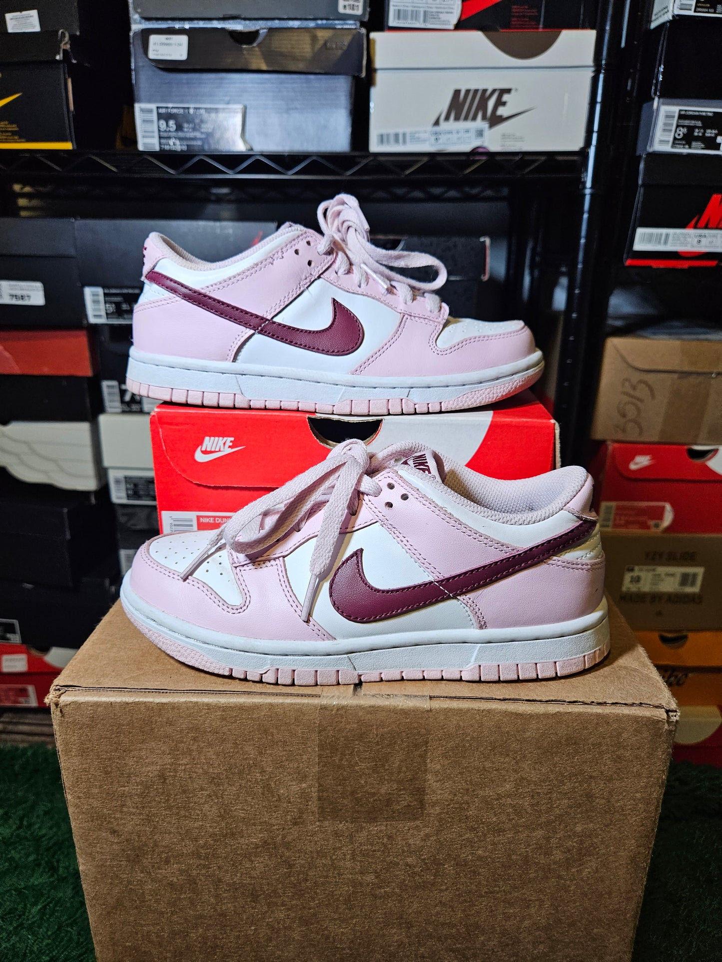 Size 3.5Y - Dunk Low Triple Pink