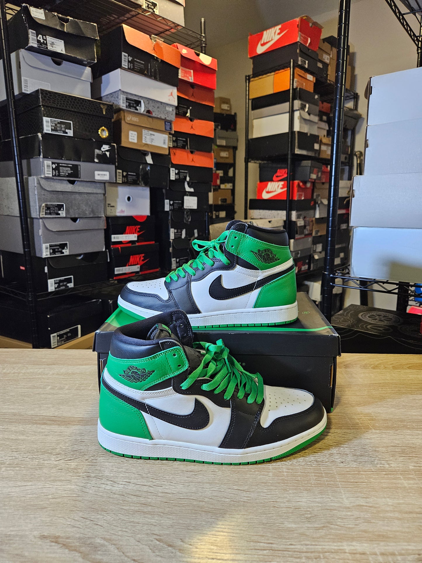Size 10 - AJ 1 Retro OG High Lucky Green
