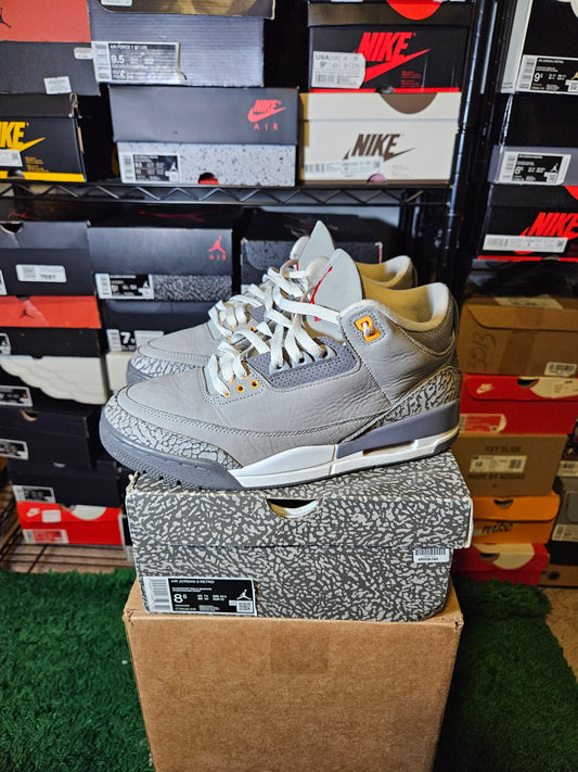 Size 8.5 - AJ 3 Retro Mid Cool Grey