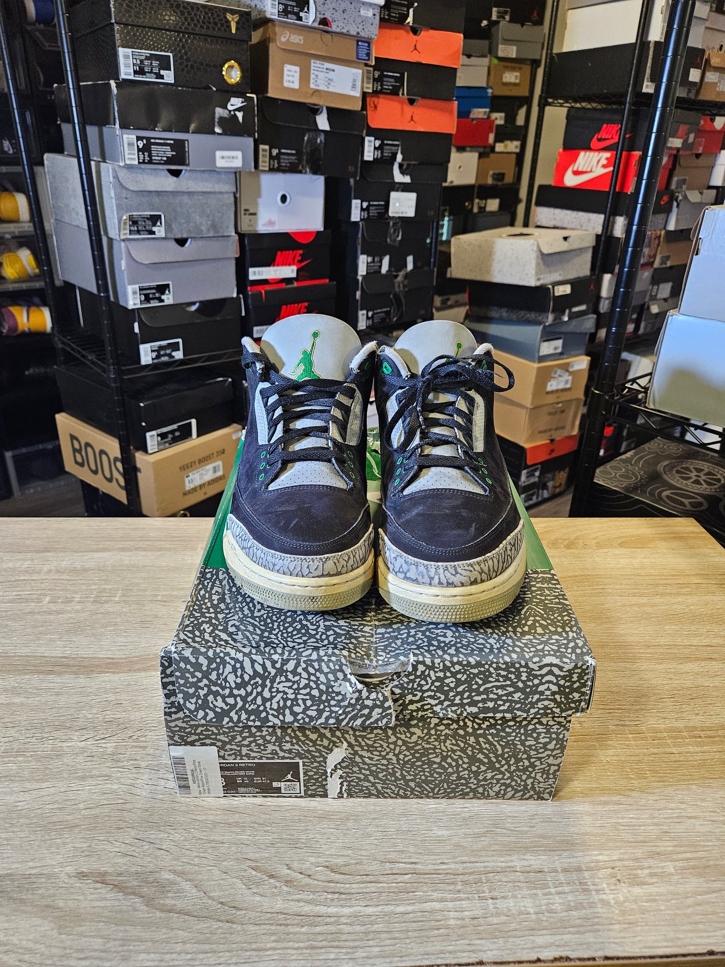 Size 13 - AJ 3 Retro Mid Pine Green