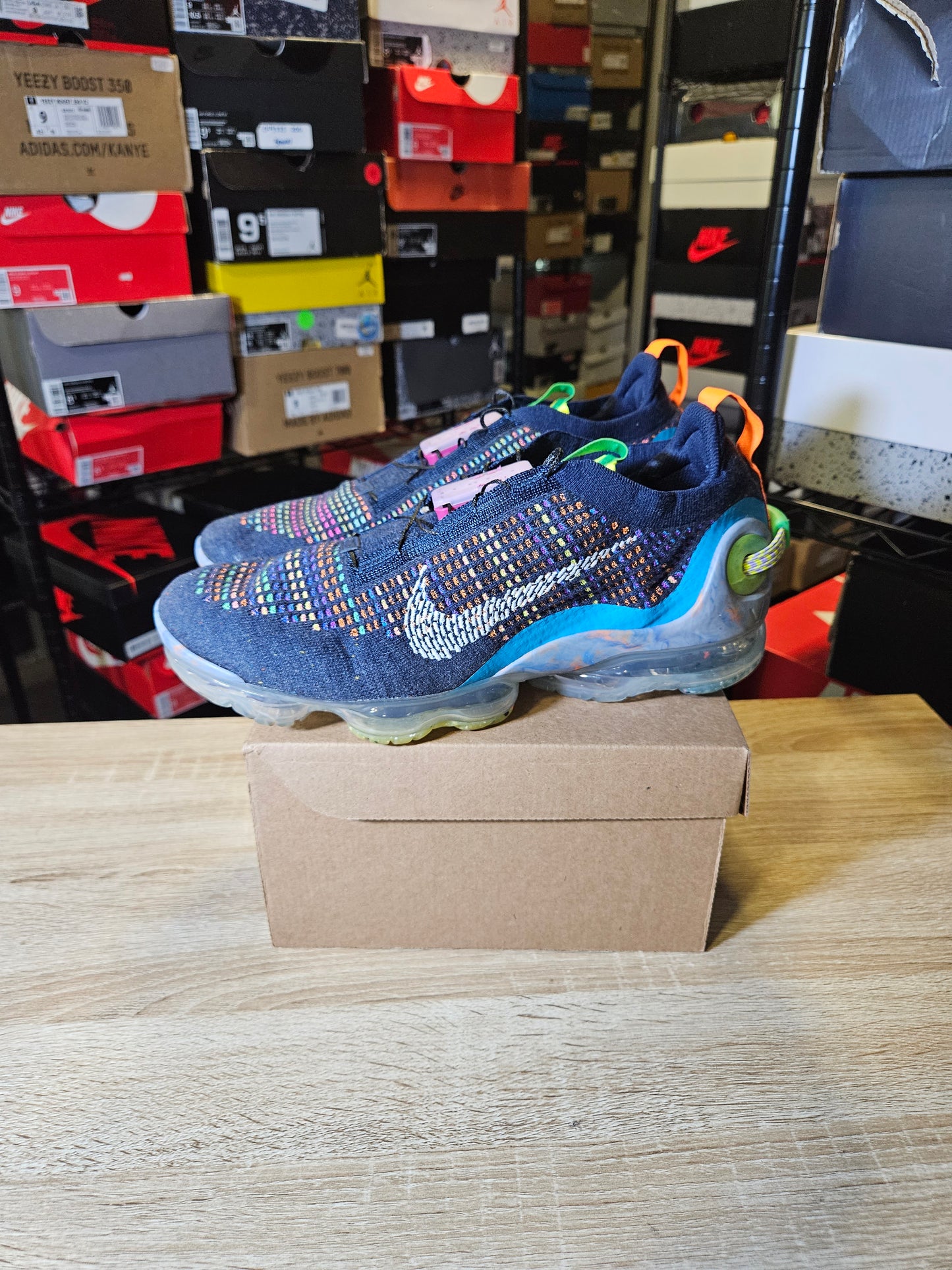Size 10.5 - Air VaporMax 2020 Flyknit Deep Royal Blue Multi