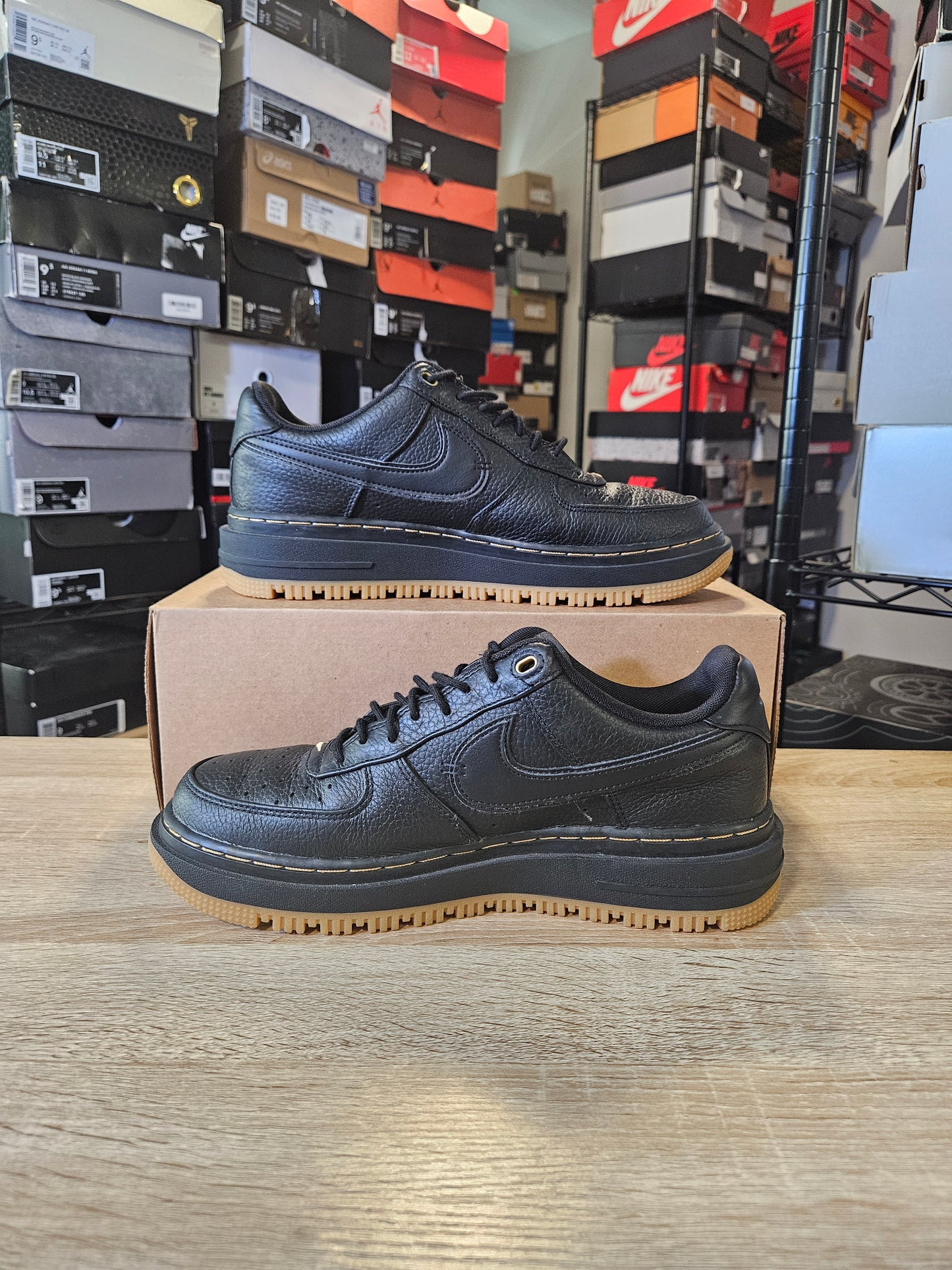 Size 10 - Air Force 1 Luxe Black Gum