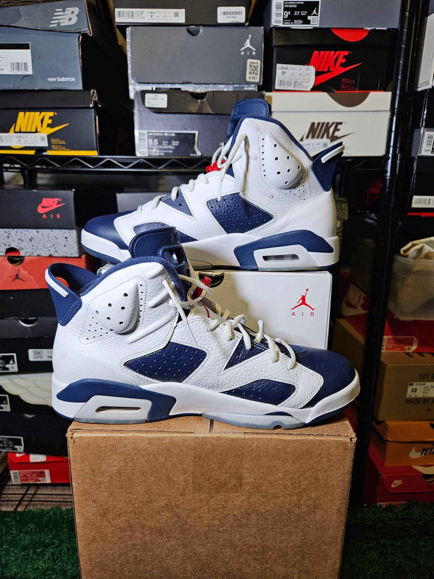 Size 12.5 - AJ 6 Retro 2024 Olympic