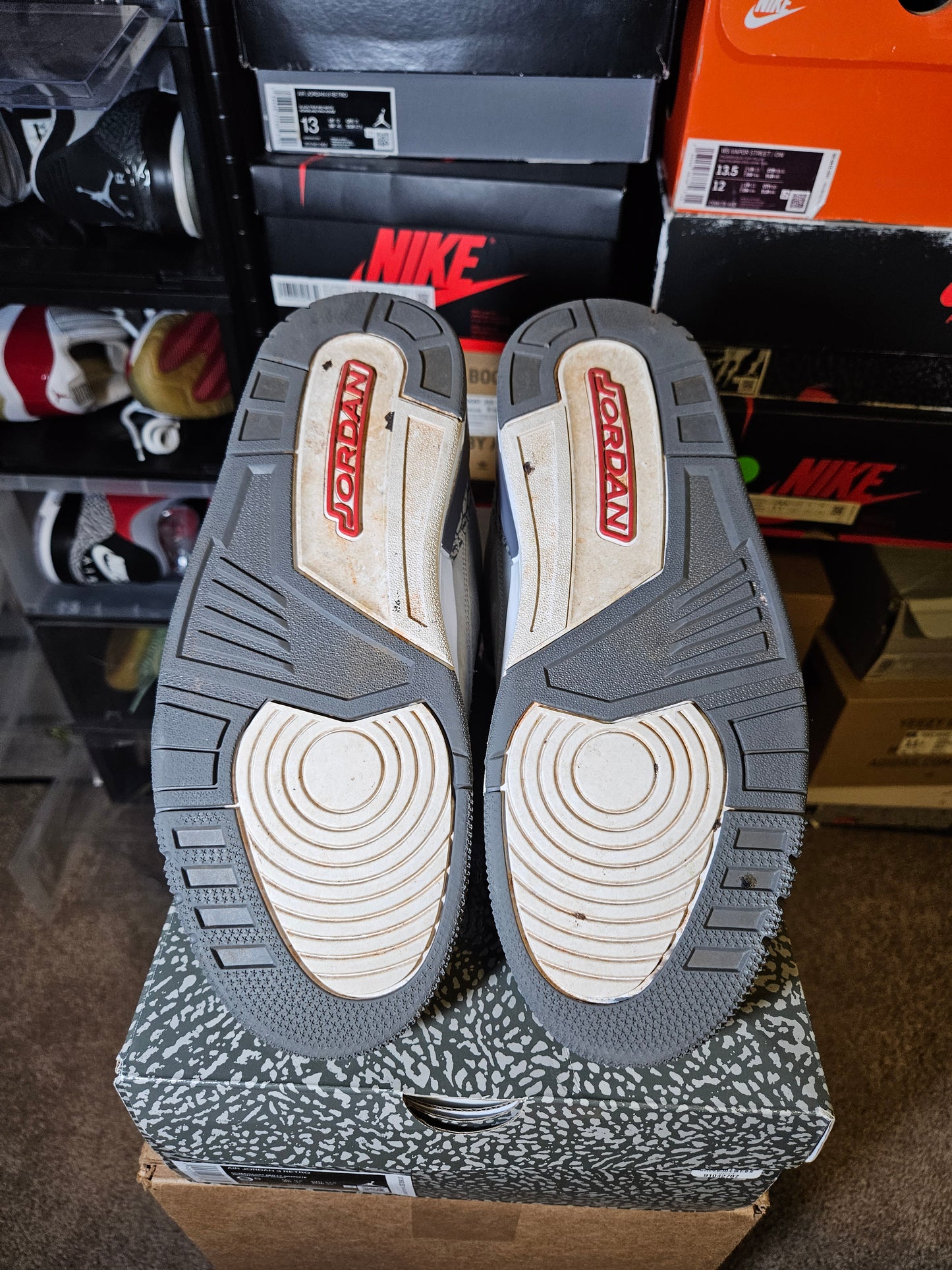Size 9.5 - AJ 3 Retro Mid Cool Grey