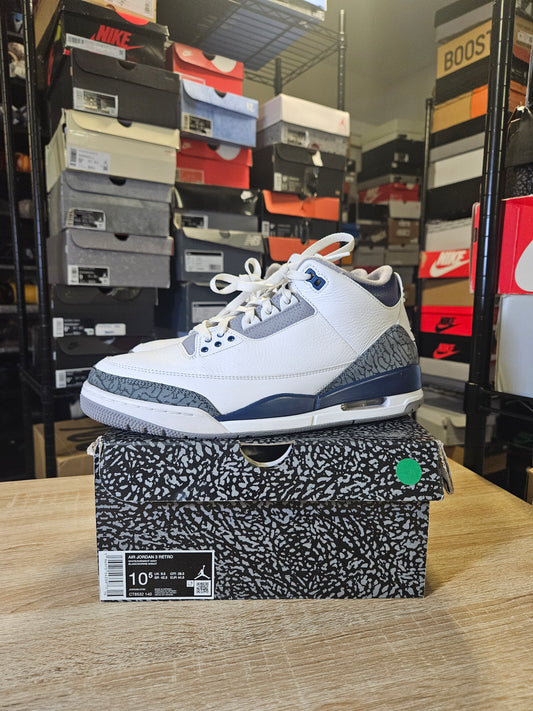 Size 10.5 - AJ 3 Retro Midnight Navy