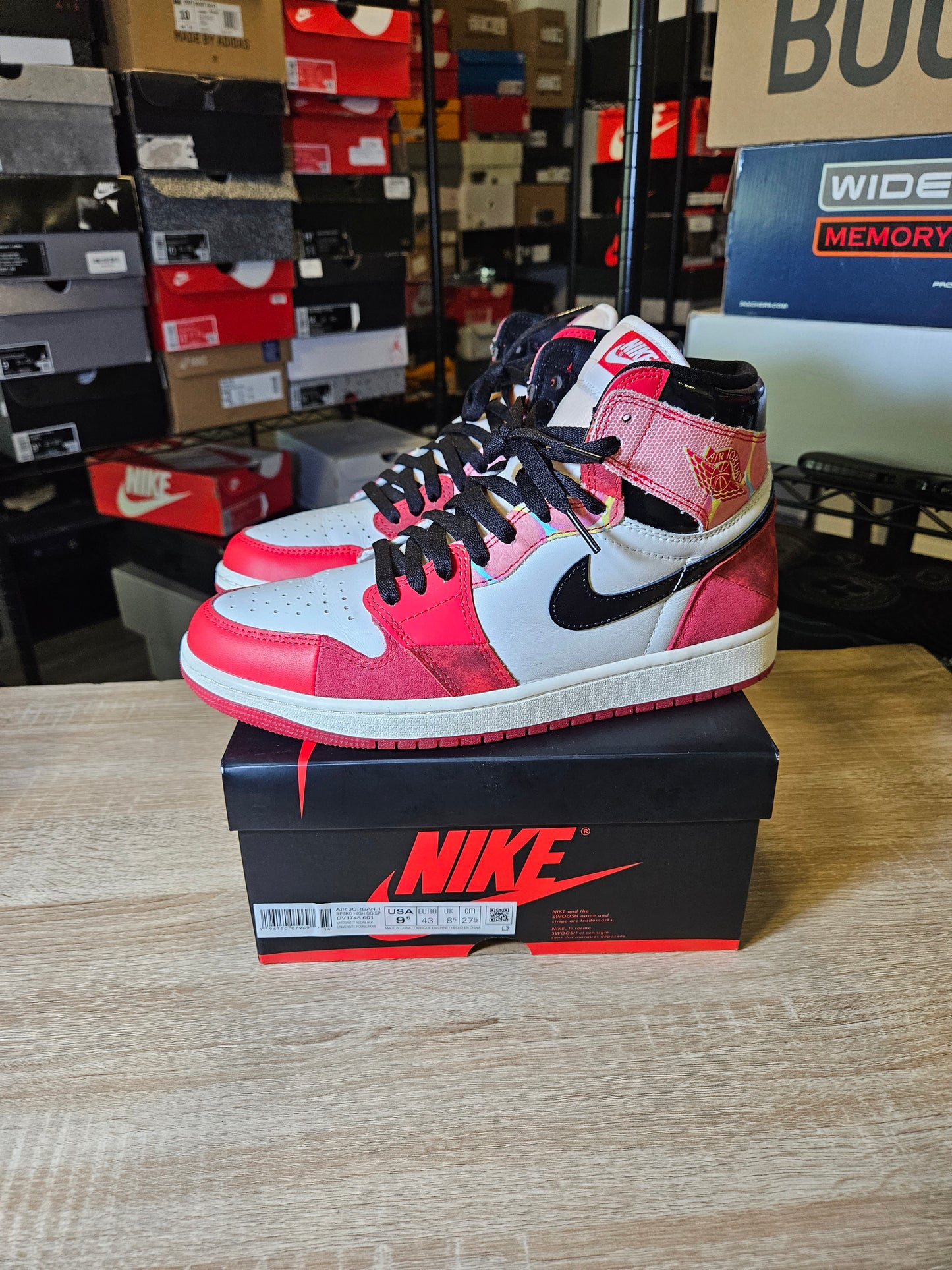 Size 9.5 - AJ 1 Retro OG x Marvel High Next Chapter
