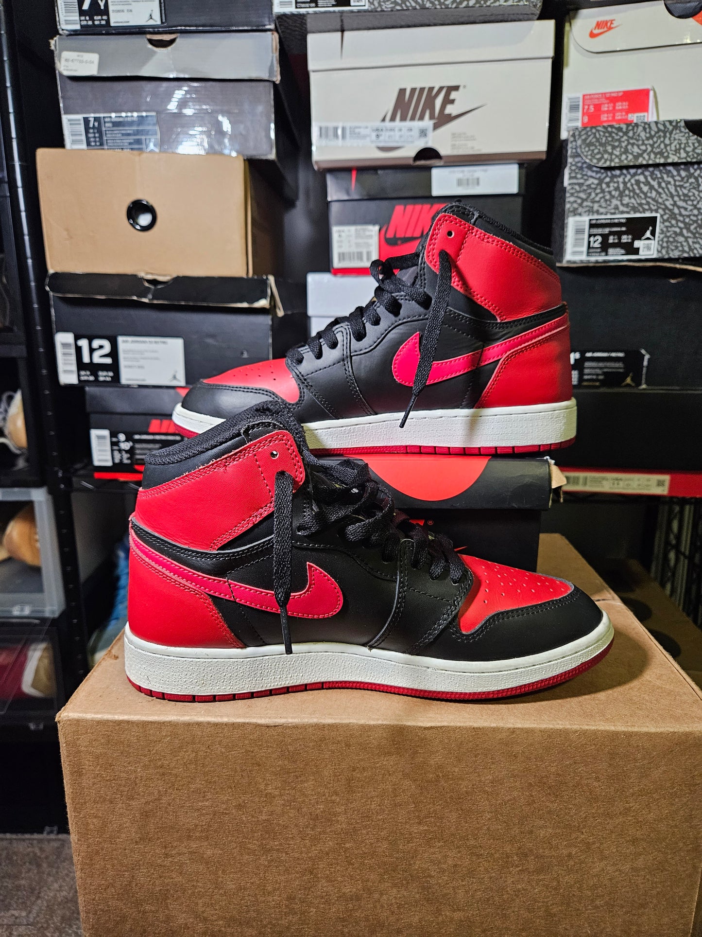 Size 7 - AJ 1 Retro OG High Banned, Bred