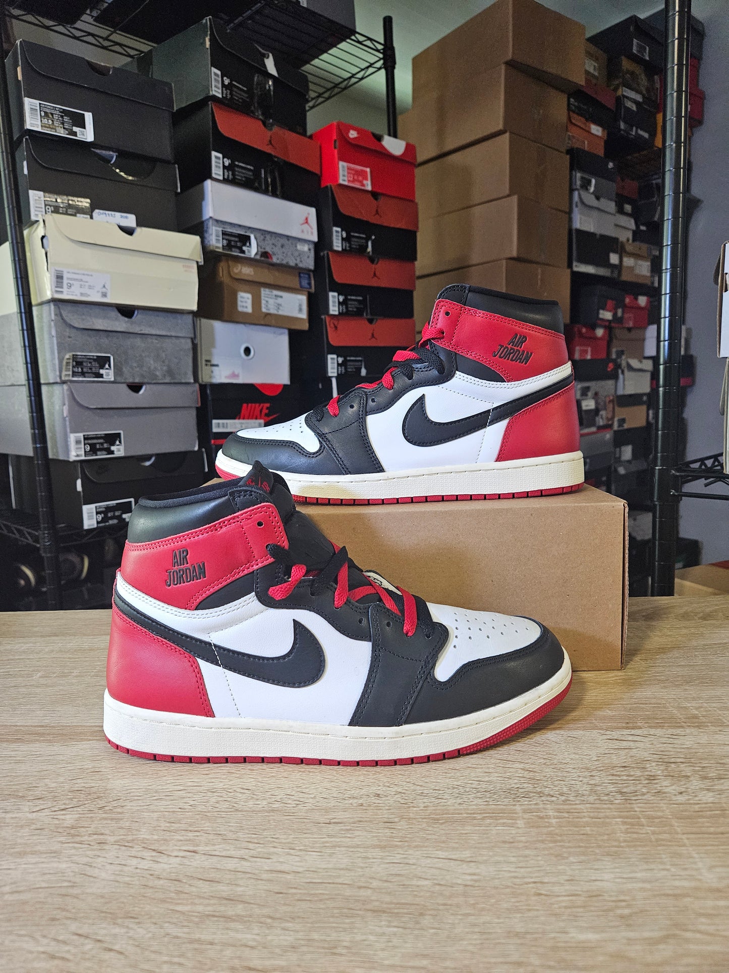 Size 11 - AJ 1 Retro OG High Black Toe Reimagined