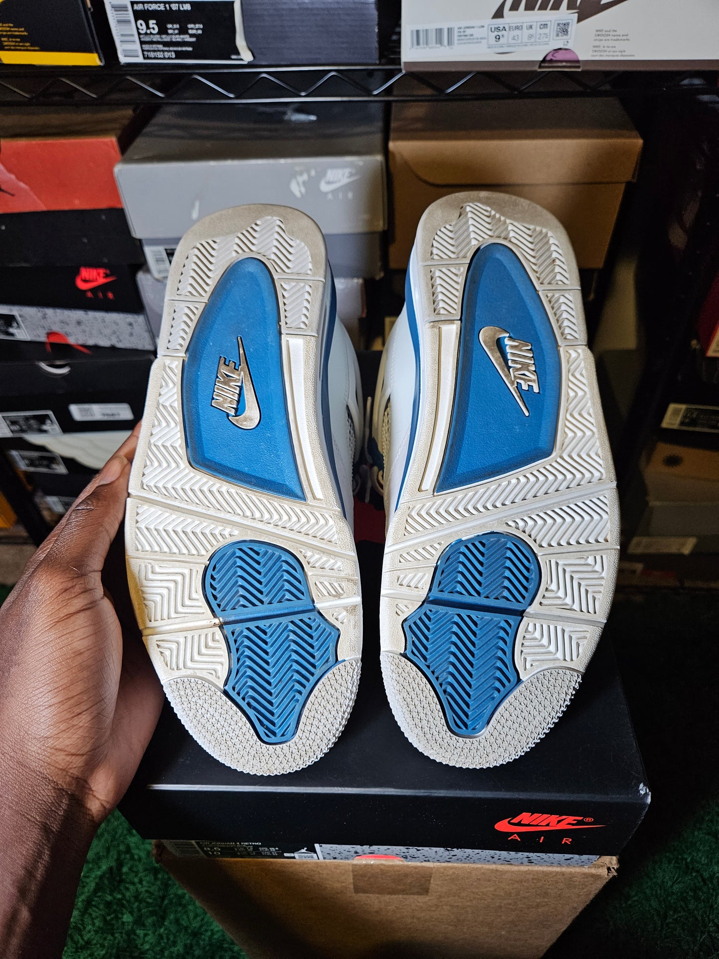 Size 8.5 - AJ 4 Retro 2024 Military Blue
