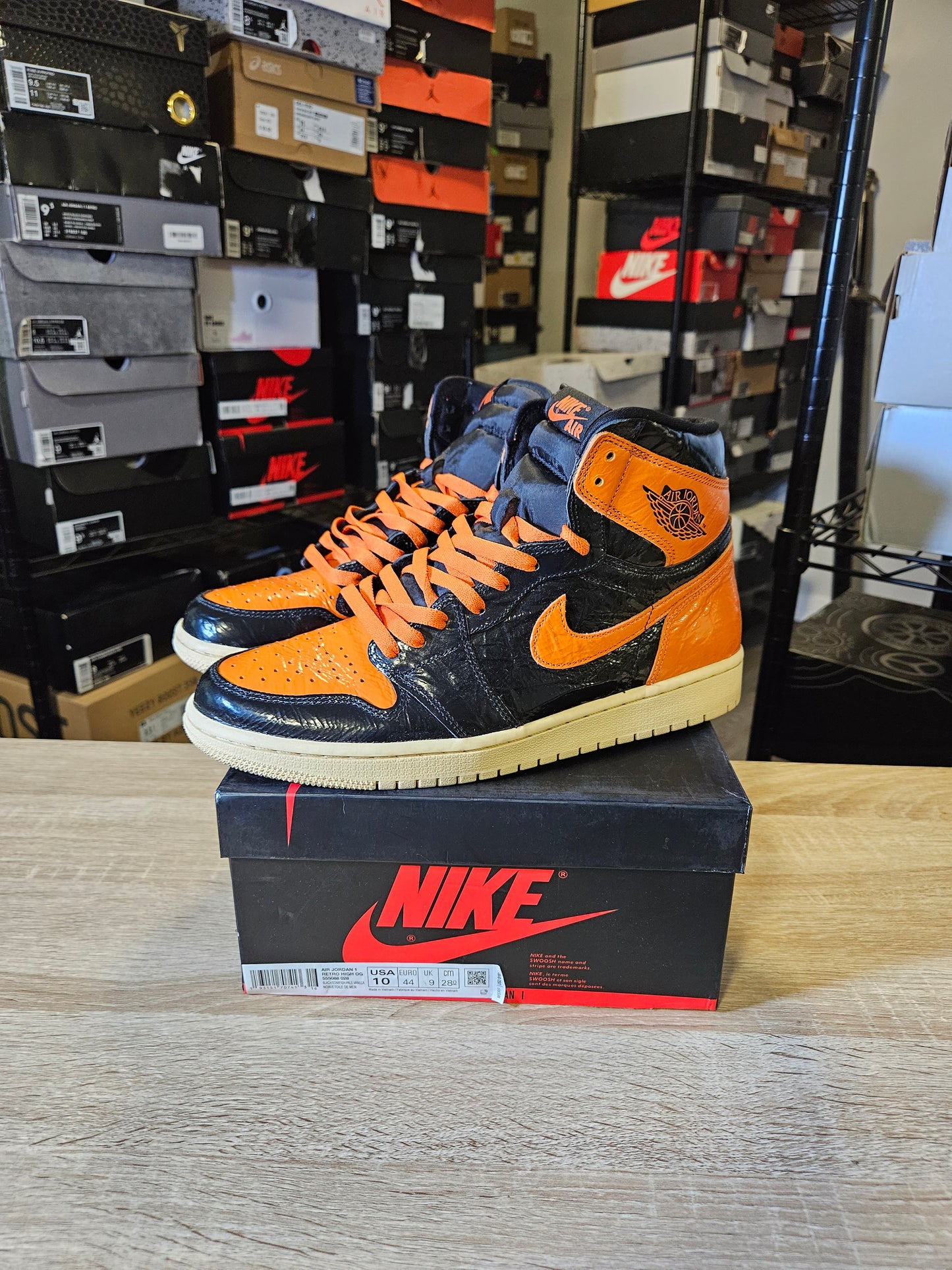Size 10 - AJ 1 Retro OG High Shattered Backboard 3.0