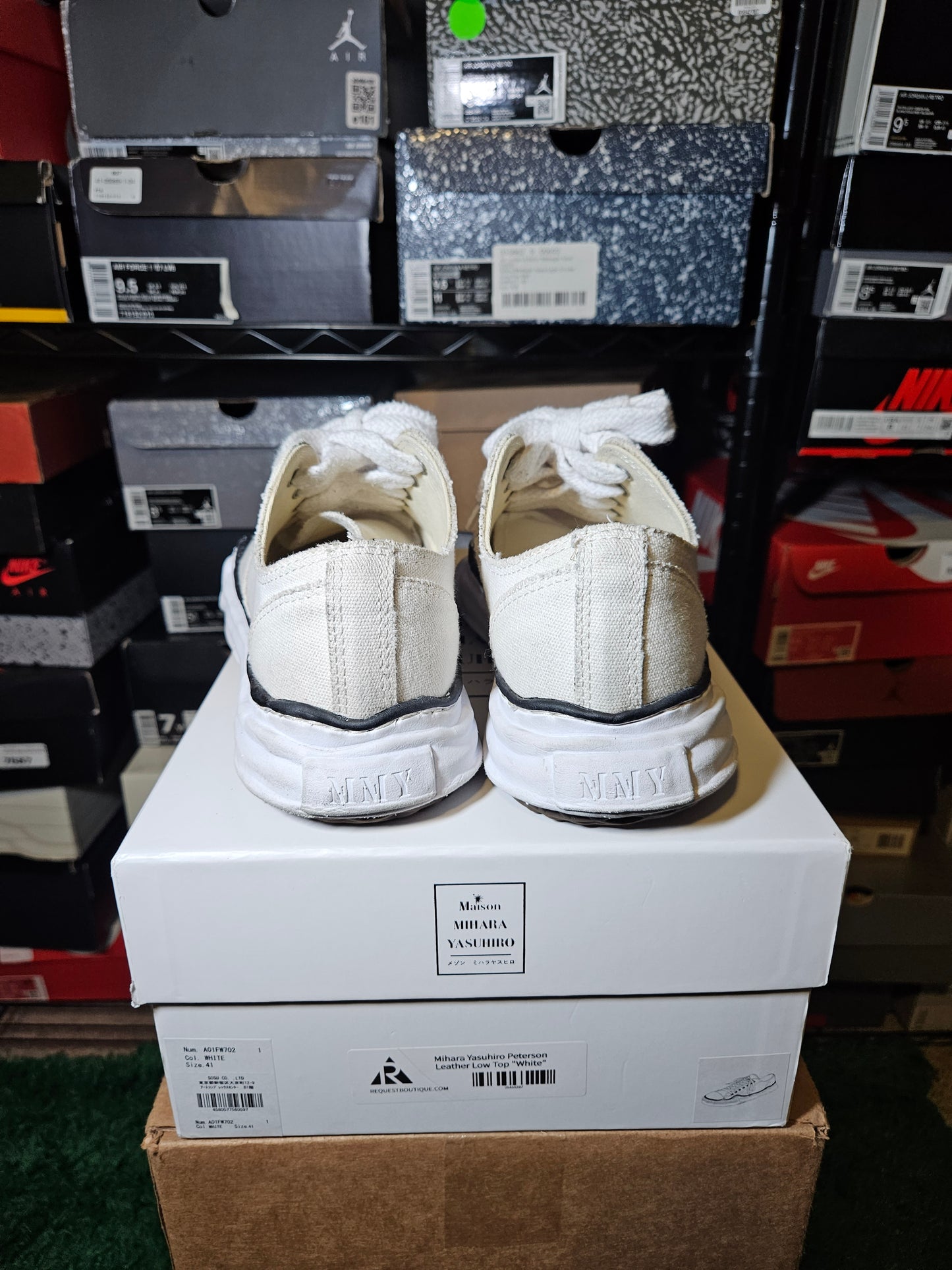 Size 41 EU - Maison Mihara Yasuhiro Peterson OG Sole Canvas Low White A01FW02