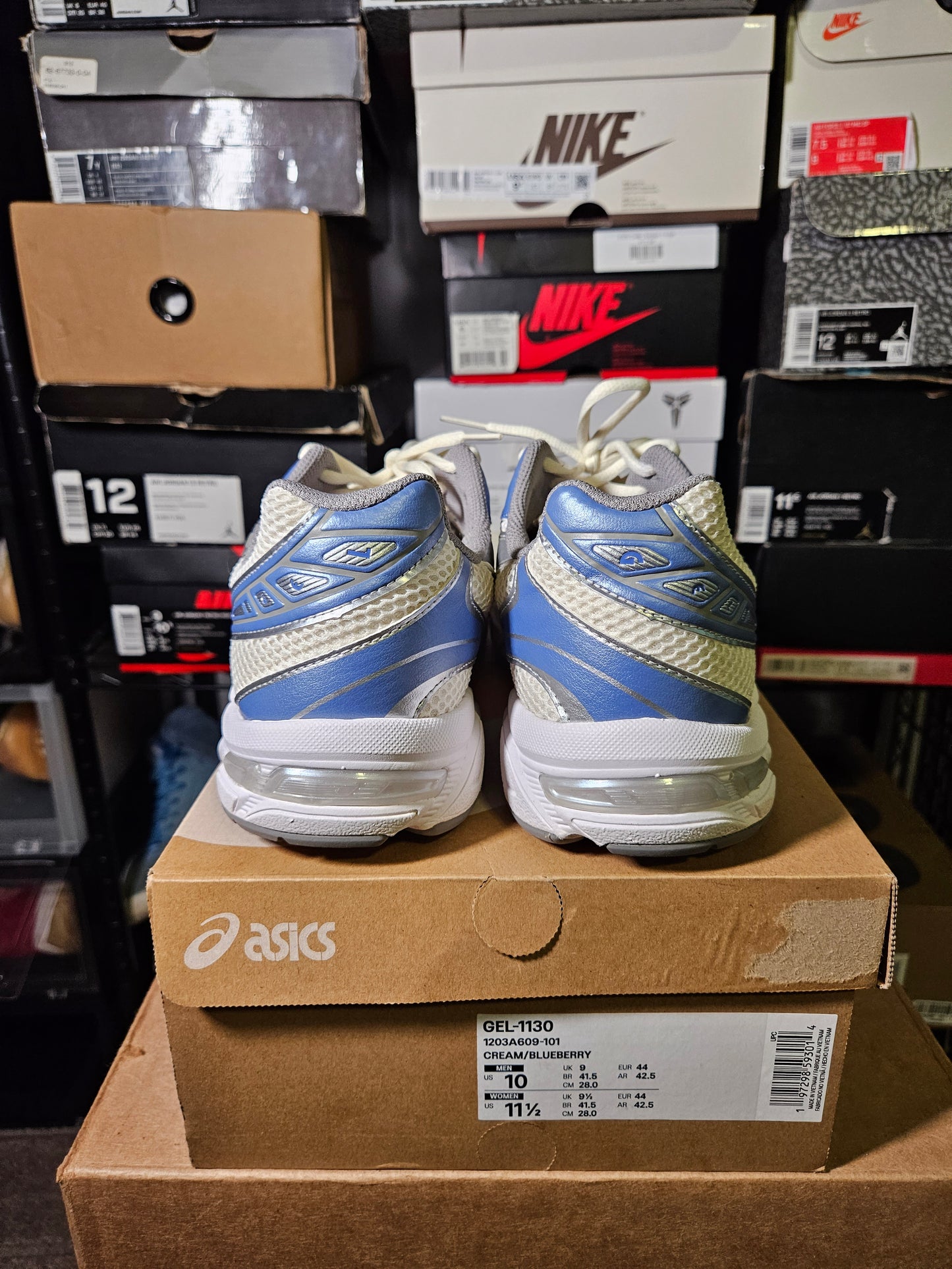 Size 10 - ASICS Gel 1130 Cream Blueberry