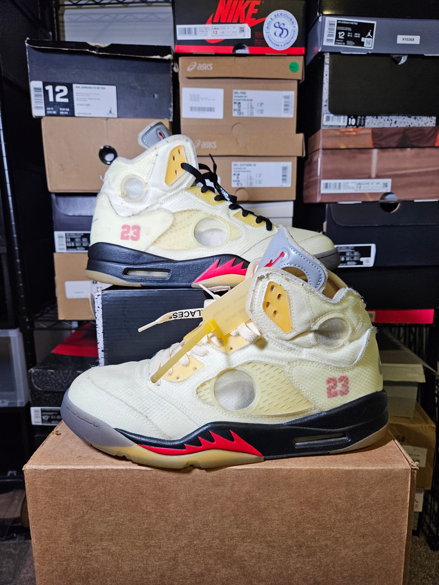 Size 12 - AJ 5 Off White Sail
